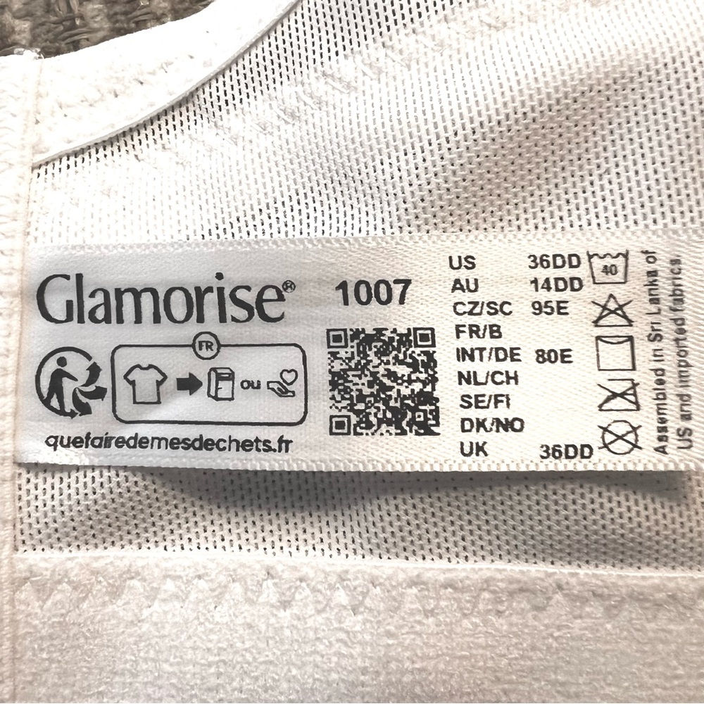 - Glamorise 36E MagicLift White Firm Support Seamless Bra! NEW! - Picture 7 of 16